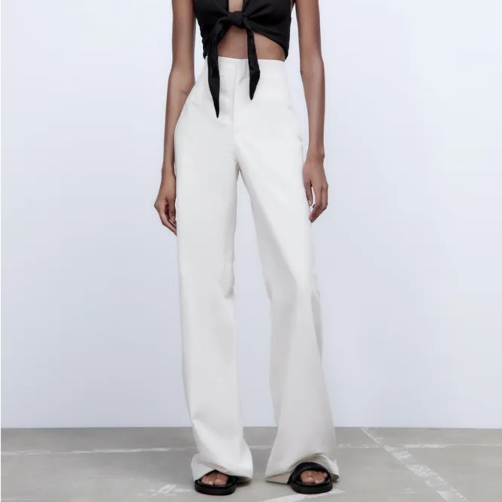 FULL LENGTH LINEN BLEND PANTS